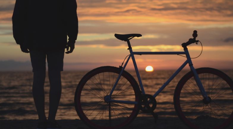 A bike and sunset